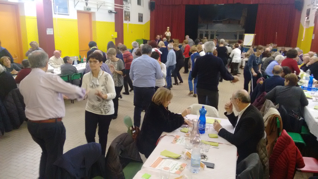 La cena e la festa organizzata a Caselle Lurani nel 2018